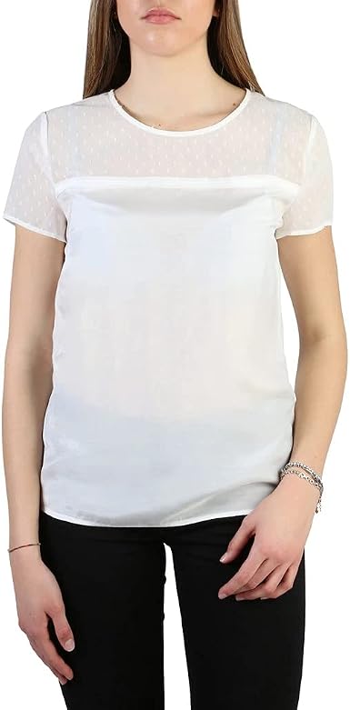 Armani \ufeffBlusón JEANS Mujer 3Y5H45 5NZSZ+1148 Blanco - 46: Amazon.es: Ropa