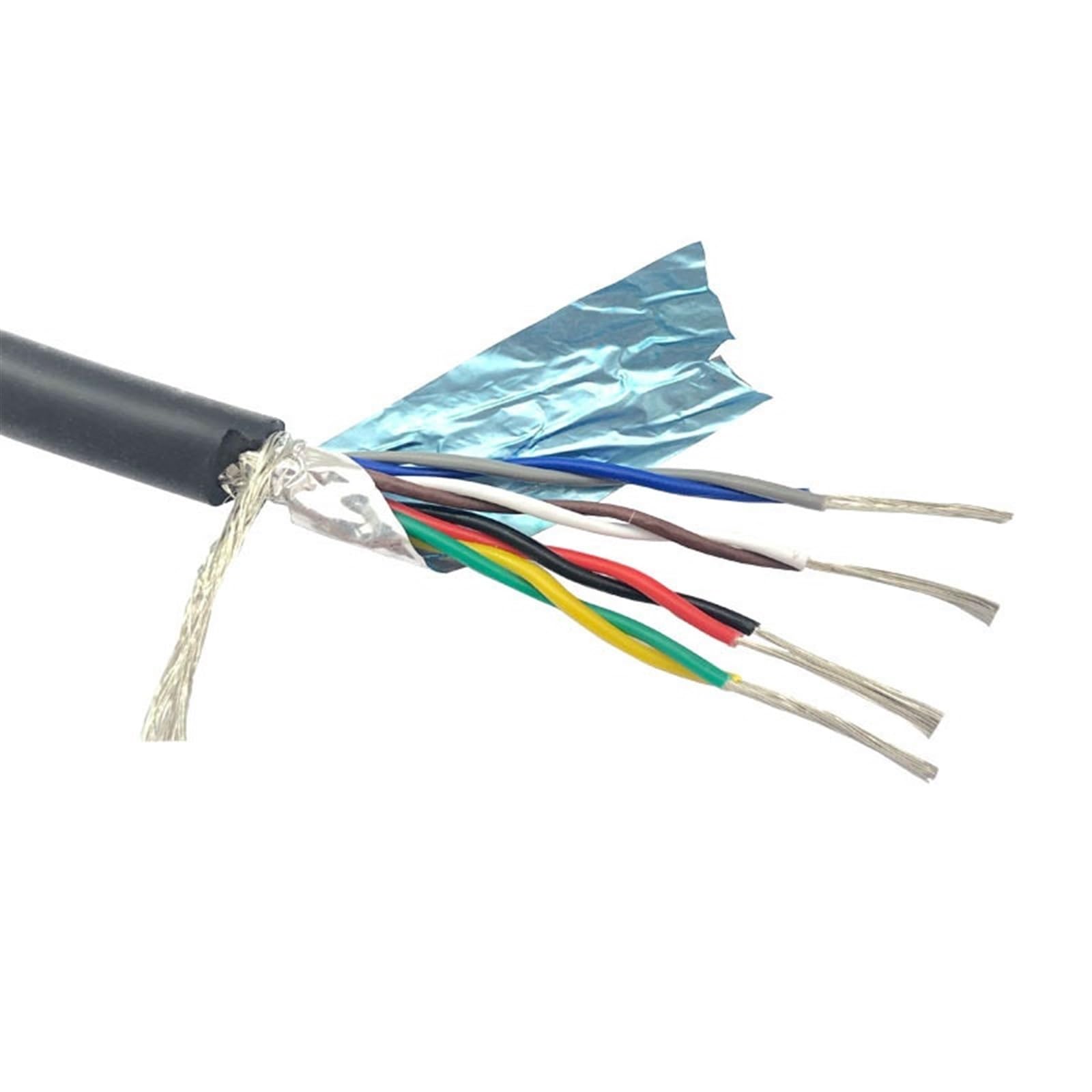 Cables Cable de Audio blindado 3 Metros, multihilo, Multicolor(22awg Back,8 Cores 3Meters)