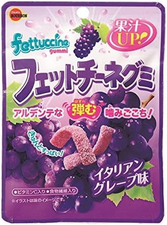 Bourbon fettuccine gummy Italian grape taste 50gX10 bags