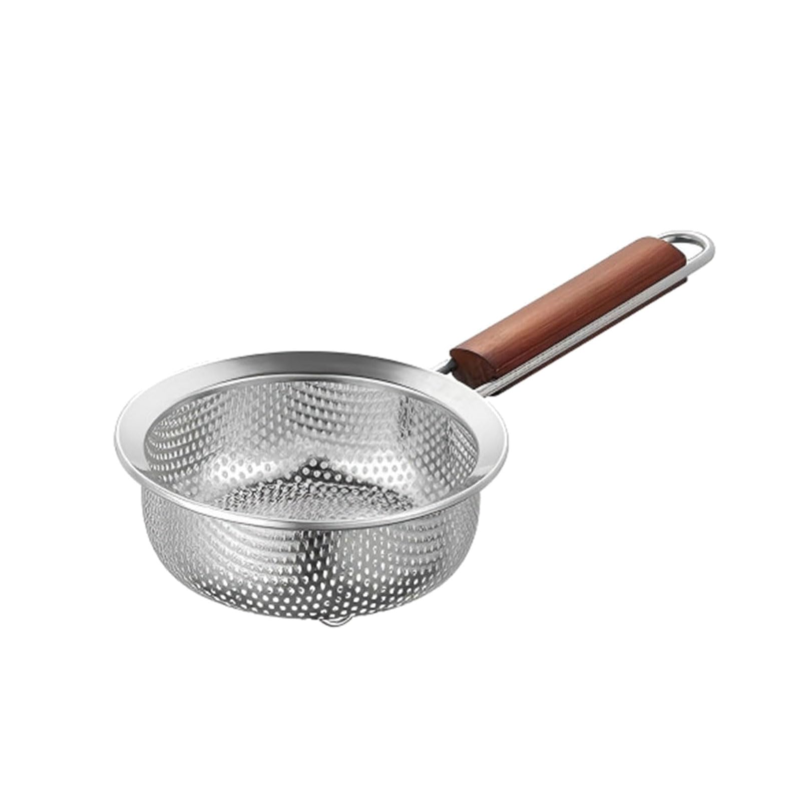 Mekalero Stainless Steel Basket Having Triangular Base Design Great for Frying and Soup Straining Commercial Grade Colander