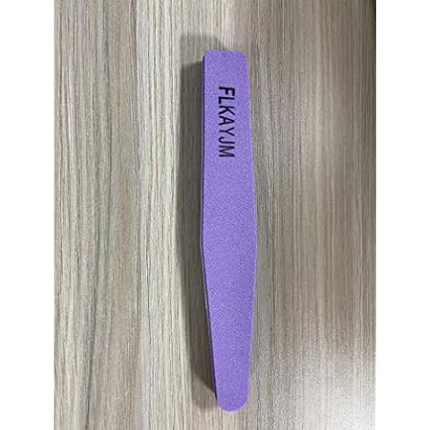 FLKAYJM 8 PCS Professional Nail Files,Purple Cover
