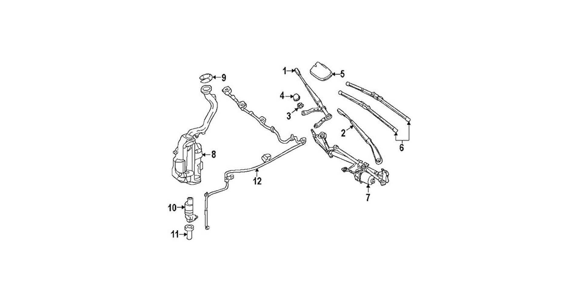 メル31180 Mercedes Windshield Washer Pump - Genuine Mercedes