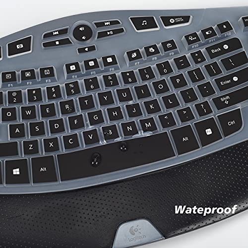 Protector de Teclado Compatible con Logitech K350 MK550 MK570 Negro miniatura 5