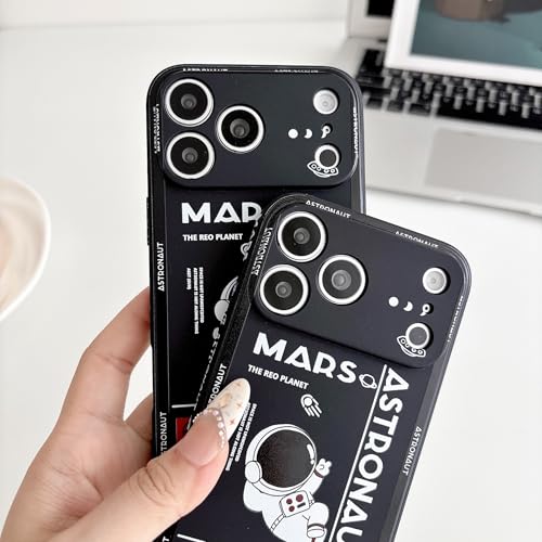 Coque iPhone 14 Plus noire motif astronaute spatial antichoc Yonds Queen - 7
