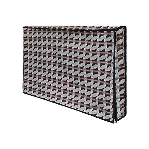 Image of DREAM CARE Double Use - Transparent & Printed Flap - 32 Inches LED TV Cover, Waterproof LED TV Cover for (LG, Samsung, Vu, Mi, Realme, TCL, Croma), SA09
