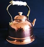 Kupfer Traditionelle Teekanne aus Kupfer - Teekessel 1,5L - Zinnbelag innen
