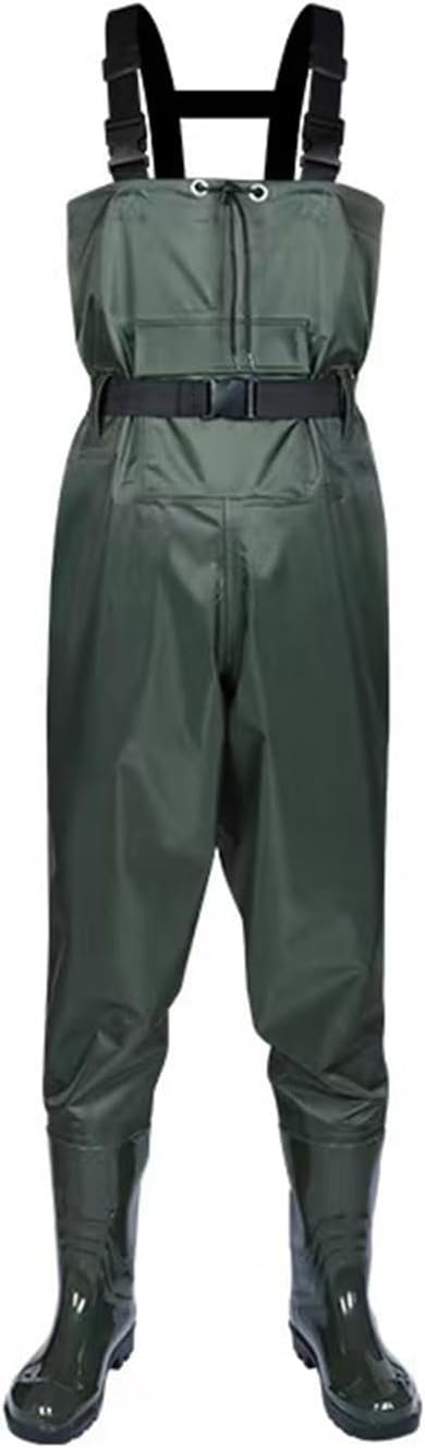 TemkIN Men's Chest-High Fishing Waders, Fishing Breathable Stockingfoot Chest Wader- Durable, Performance-Driven Waterproof Waders (Color : A, Size : 43)