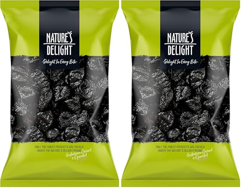 Natures Delight Prunes Pitted 500 g (Pack of 2)