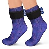 Hilph Kühlsocken Füße Kühlpads für Schwellungen, Heiße und Kalte Therapeutische Fußkühler Kühlhandschuhe Chemotherapie Kühlschuhe Füße Neuropathie, Chemo, Plantarfasziitis - 1 Paar, Blau