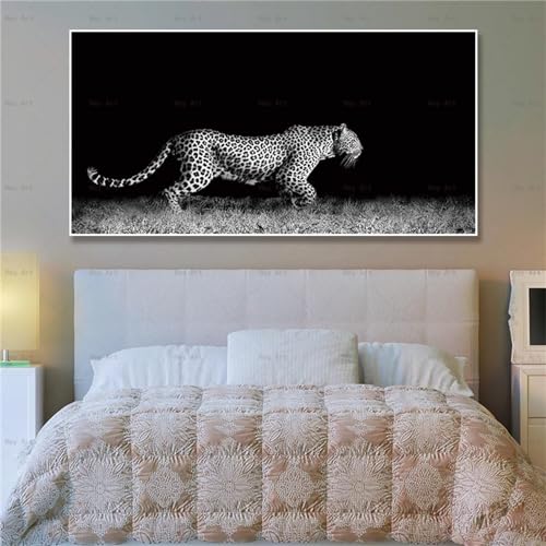 Peinture Diamant Léopard Grand Format : Anti-Stress Idéal pour Murs et Déco