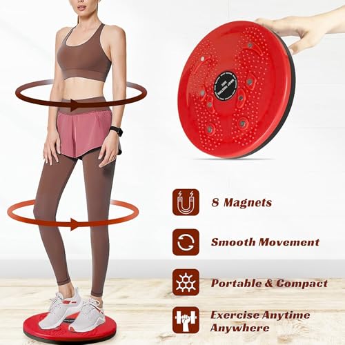 Image of Tummy Waist Twister Magnetic Disk Body Shapers Slimming Rotating Machine Ankle Body Aerobic Exercise Reflexology, 2 in 1 Abdominal ABS Exerciser Body for Women & Men