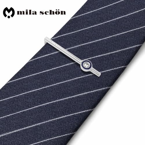 mila schon ミラ ショーン ブラックライン カフス ネクタイピン セット msc10378st 6枚目