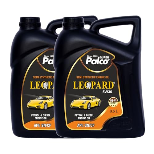 Image of PALCO LEOPARD 5W30 Engine Oil for Car 3.5 Ltr (Pack-2) | Engine Oil for Petrol & Diesel Cars