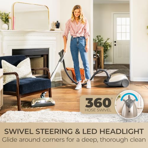 Image of Kenmore Elite Ultra Plush 700 Series Bagged Canister Vacuum | 2-Motor System, Powerful Suction, HEPA Filter, Pet PowerMate for Pet Hair, Thick Carpet, Hard Floors, Stairs and More - 81714