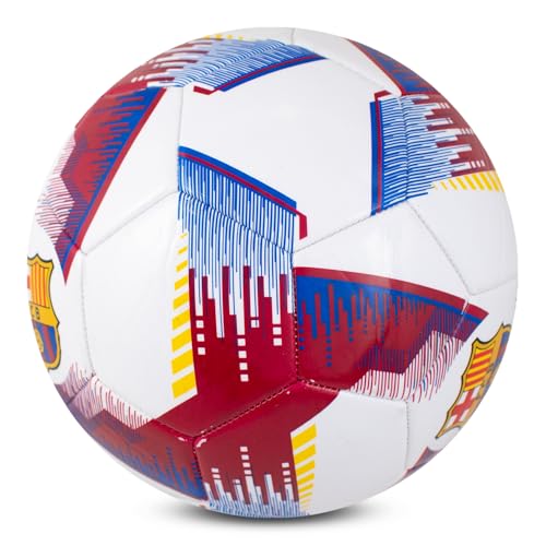 Hy-Pro Balón de fútbol Oficialmente Licenciado del FC Barcelona - Talla 5, diseño Blitz, mercancía del Barça, Entrenamiento, Partido, Coleccionable para niños y Adultos - imagen 5