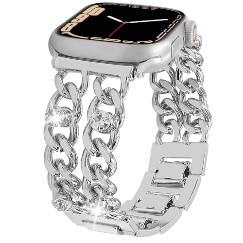 �������L���[�o�`�F�[�� Apple Watch�p�o���h 42mm (S10) 38 40 41mm ���f�B�[�X �����Y �L���L�� �_�C�������h �J�E�{�[�C�`�F�[�� �h���b�V�[���X�g�o���h iWatch Series 10 9 8 7 6 5 4 3-1 U