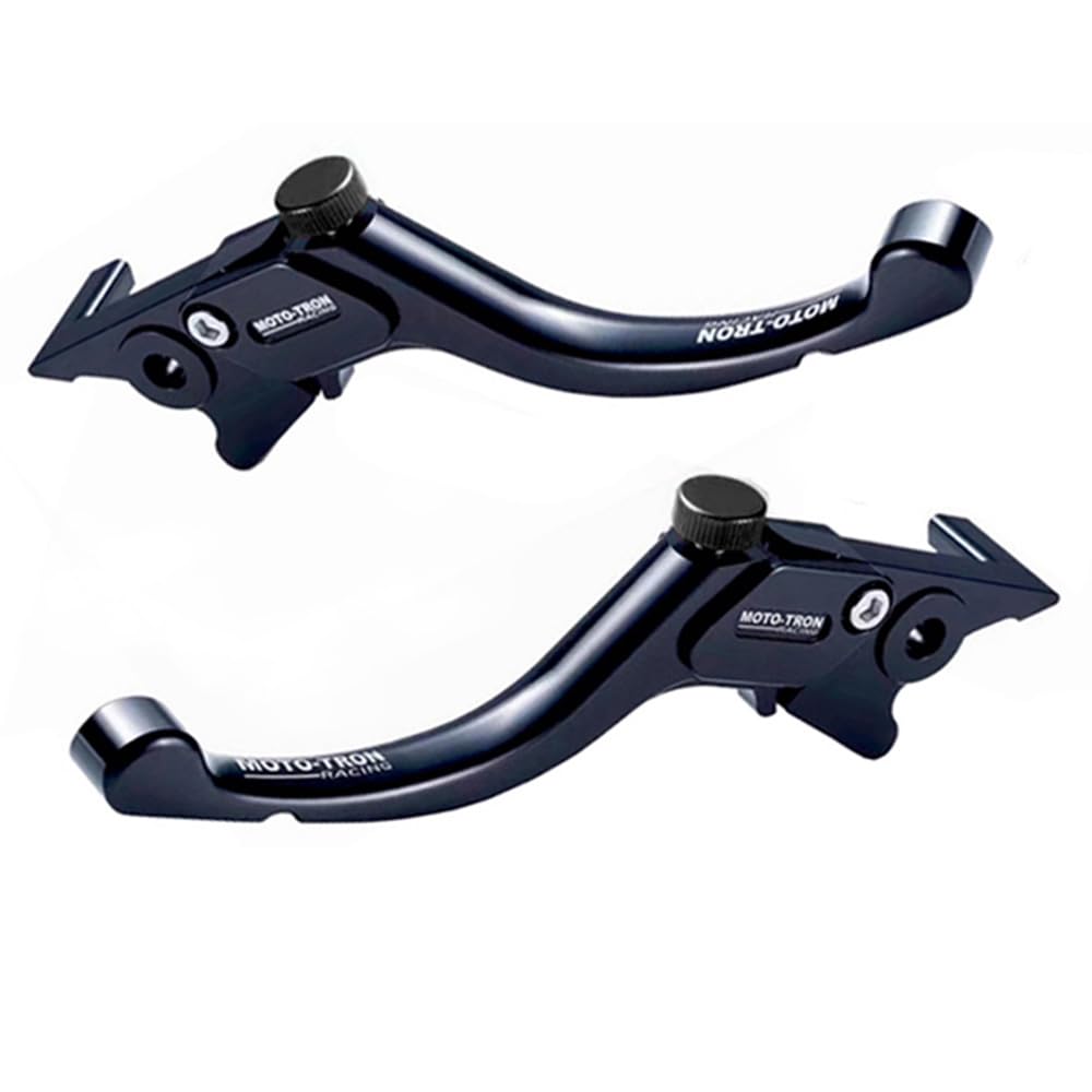 MOTO TRON Motorcycle Long / Short Clutch Brake Levers Adjustable Compatible with BMW S1000R 2021-2023, S1000XR 2020-2023, F750 GS/ F850 GS 2018-2023, F900R/F900XR 2021-2023 (Short Levers, Black)