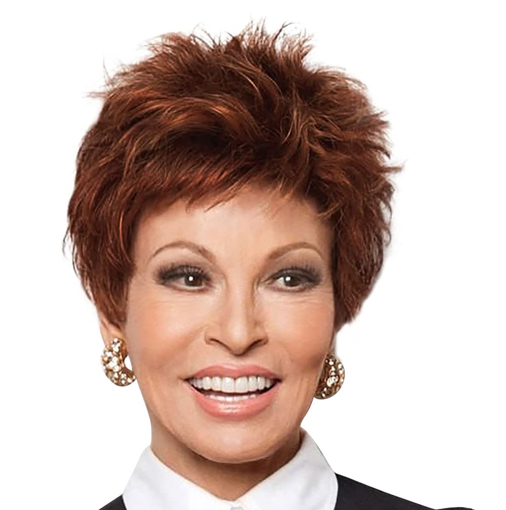 Raquel Welch Collection Power Short Spiky Wig, R3329S Glazed Auburn