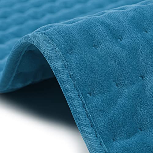 Image of Heating Pad Electric Heat Pad, Hot Heated Pad,Multiple Temp and Timer Settings,Suitable for Shoulders, Neck, arms, Abdomen, Back, Legs, etc. (Blue, 24 inchX12 inch)