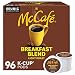 McCafe Breakfast Blend Coffee, Keurig Single Serve Keurig K-Cup Pods, Light Roast, 96 Count (4 Packs of 24)