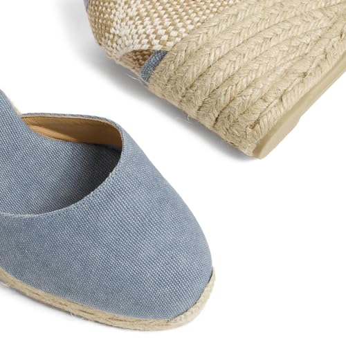 Image of Castaner | Espadrille with Wedge Carina Made in Canvas 7 cm | Woman