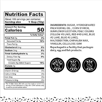 Judee's Black Sprinkles 5 lb - Great Birthday, Specialty Cake, and Halloween Sprinkles - Add Fun to Your Baked Goods - Use for Baking and Ice Cream Toppings - Gluten-Free and Nut-Free