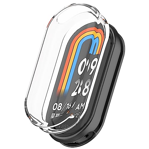 [2-PCS] Senter Case Cover for Xiaomi Band 9 case,Soft TPU Protective Case Compatible with Xiaomi Band 9 Smart Watch