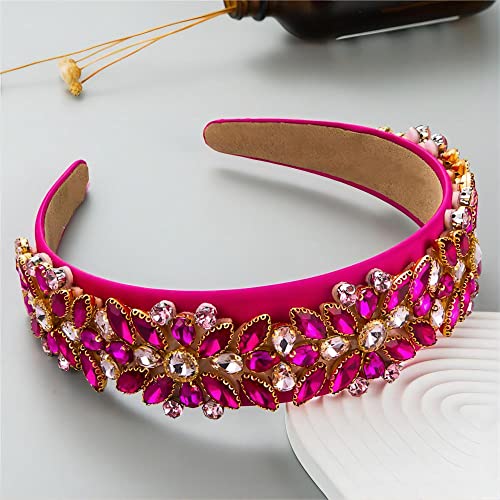 Muqingwan Fashion Women's Headband, Women Headband Gorgeous Retro Crystal Rhinestone Girl's Headband, Accessories For Women And Girl (Green) #TOP2