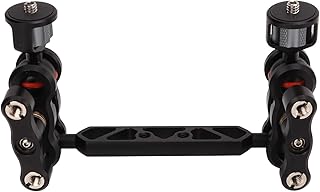 Articulating Magic Arm Articulating Arm Aluminum Alloy 11in Lengthened Adjustable Articulating Ballhead Extension Bar for Camera Monitor