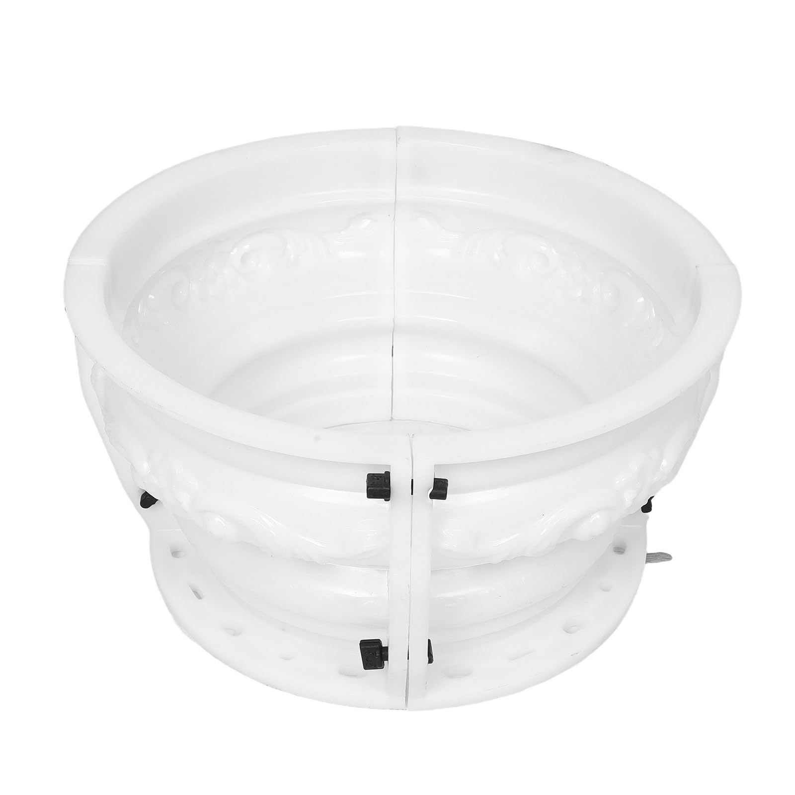 PLAFOPE Molde de Columna Redonda para Hormigón de 30 Cm, Molde de Capitel y Base para Decoración de Jardines, Plástico Resistente para Uso al Aire Libre