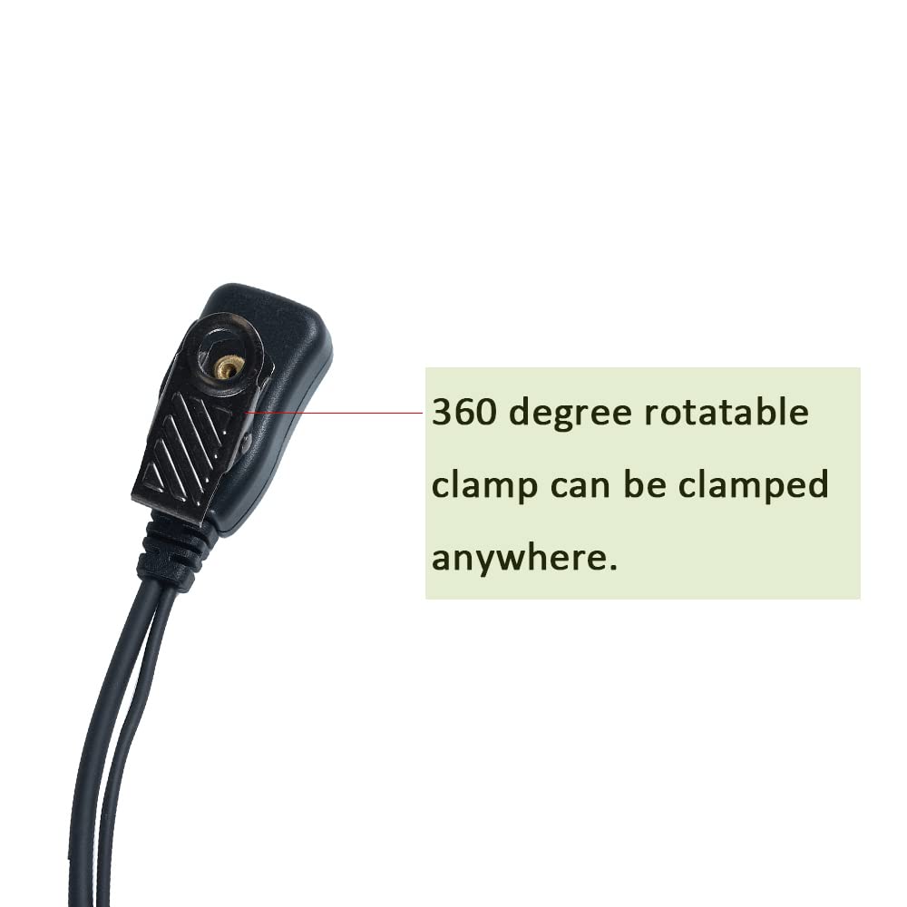 Auricolare per radio Motorola, CLS 1110 auricolare con microfono per radio bidirezionale Cp200d Cp200 CLS1410 CP185 Rdm2070d, confezione da 10