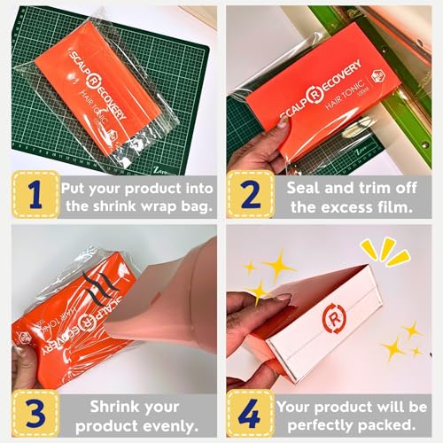 Image of Weiwei - 13 X 19 inch 40PCS Odorless PVC Heat Shrink Wrap Bags
