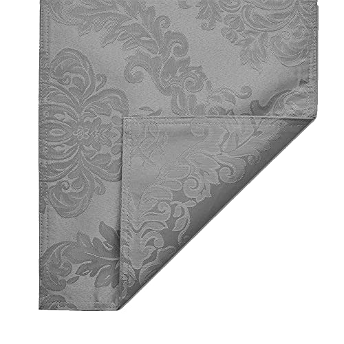 Homejoy Place Mats Set Of 4 – Rectangle Rectangular Waterproof Fabric Polyester Cloth Washable Wipeable Heat Resistant Placemats For Kitchen Dining Dinner Table Indoor 13 X 19 Inch Grey #TOP5