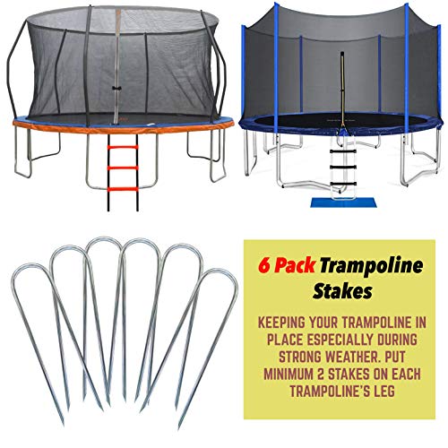 N1Fit Trampoline Anchors - Trampoline Accessories Stakes Trampoline Stakes Anchors High Wind 12in U Anchors U Steaks Trampoline Stakes Anchors Trampoline Anchor Trampoline