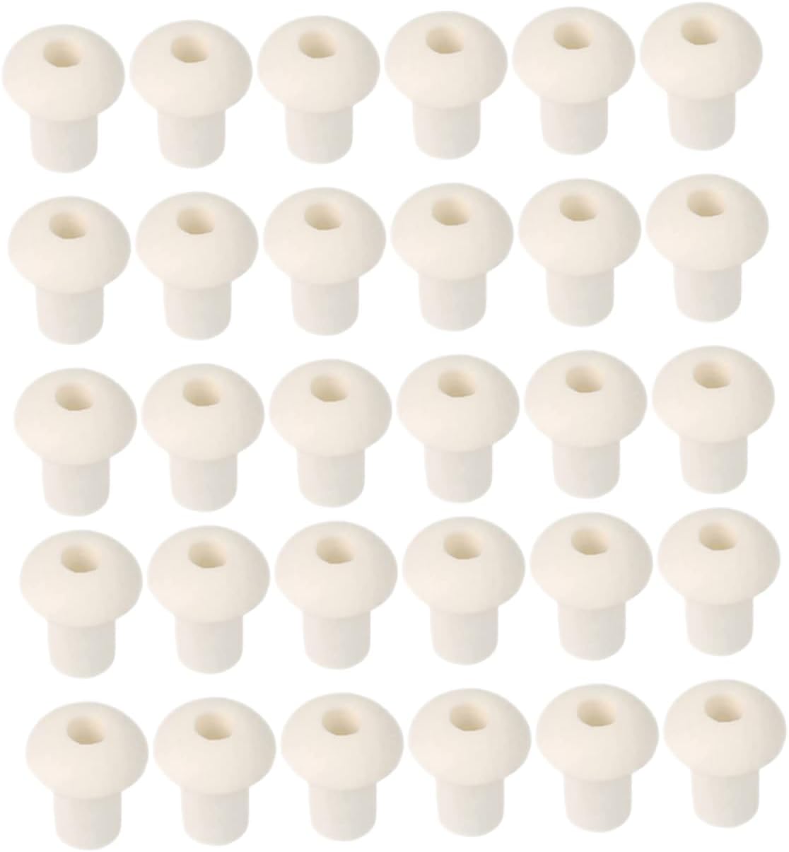 Garneck 120pcs Porcelain Lamp Wick Holders Replacement Supplies for Oil Lamps Practical and Versatile Wick Stands for Home School and Crafting Use