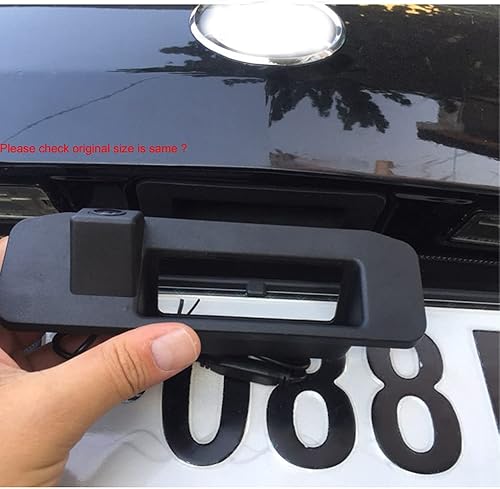 Miniatura 5 de Vlicevrn CCD Cámara de visión trasera para automóvil con mango de maletero con lente de ojo de pez, visión nocturna, cámara de estacionamiento de