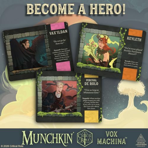 Munchkin Vox Machina juego de mesa estratégico físico miniatura 4