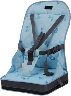 Trona portátil de viaje, de 6 a 36 meses, asiento elevador de asiento para niños, asiento elevador plegable con almacenamiento, trona para bebé, asiento flexible para el hogar y los viajes