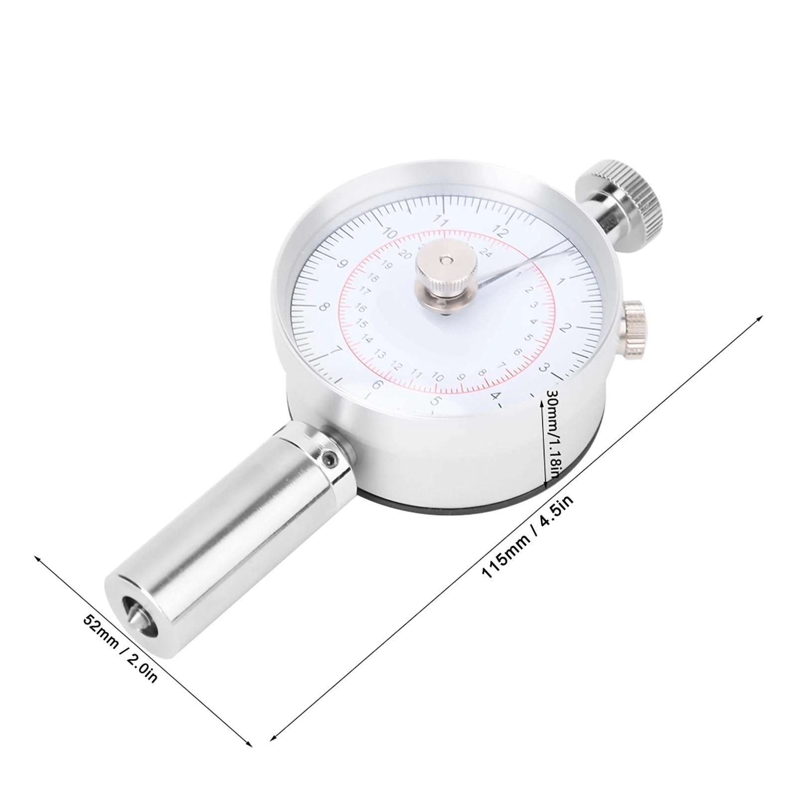 Härteprüfgerät, Fruchthärtemessgerät, Frucht-Penetrometer, tragbares Fruchthärteprüfgerät, Penetrometer, Sklerometer mit Doppelzeiger