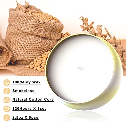 8Pack Candles For Home Scented, Soy Candle Sets For Women Gifts, Jar Candles For Home Decor, Present, Aromatherapy Candles For Christmas, Birthday, Valentine's Day,Wedding Souvenir #TOP2