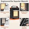 Fitfirst Portable Propane Heater - 9000 BTU Outdoor Tent Heater for Camping, 2 Heat Settings & Tip-Over/ODS Protection, Essential for Patio, RV, Garage, Ice Fishing, Hunting, Power Outage #2