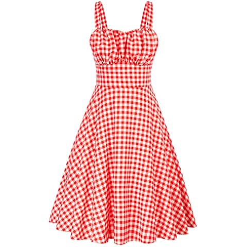 Belle Poque Women's Vintage A-Line Midi Dress Cover