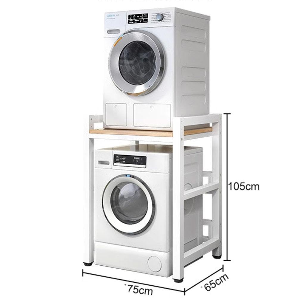 Waschmaschinenschrank für Waschmaschine und Trockner, 3-fach höhenverstellbar, Regal