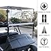 HECASA Clear Golf Cart Windshield Compatible with 1994-2014 EZGO TXT & Medalist Models Folding Down Windshield
