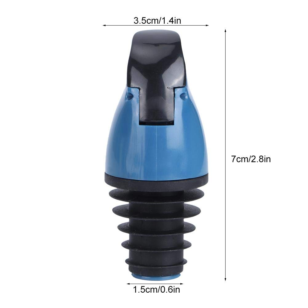 Tapón de vertido de Botella de Aceite, Boquillas de Aceite de Oliva, Dispensador de tapón para verter botella de aceite para vino salsa de soja botellas de vinagre utensilios de cocina(azul marino)