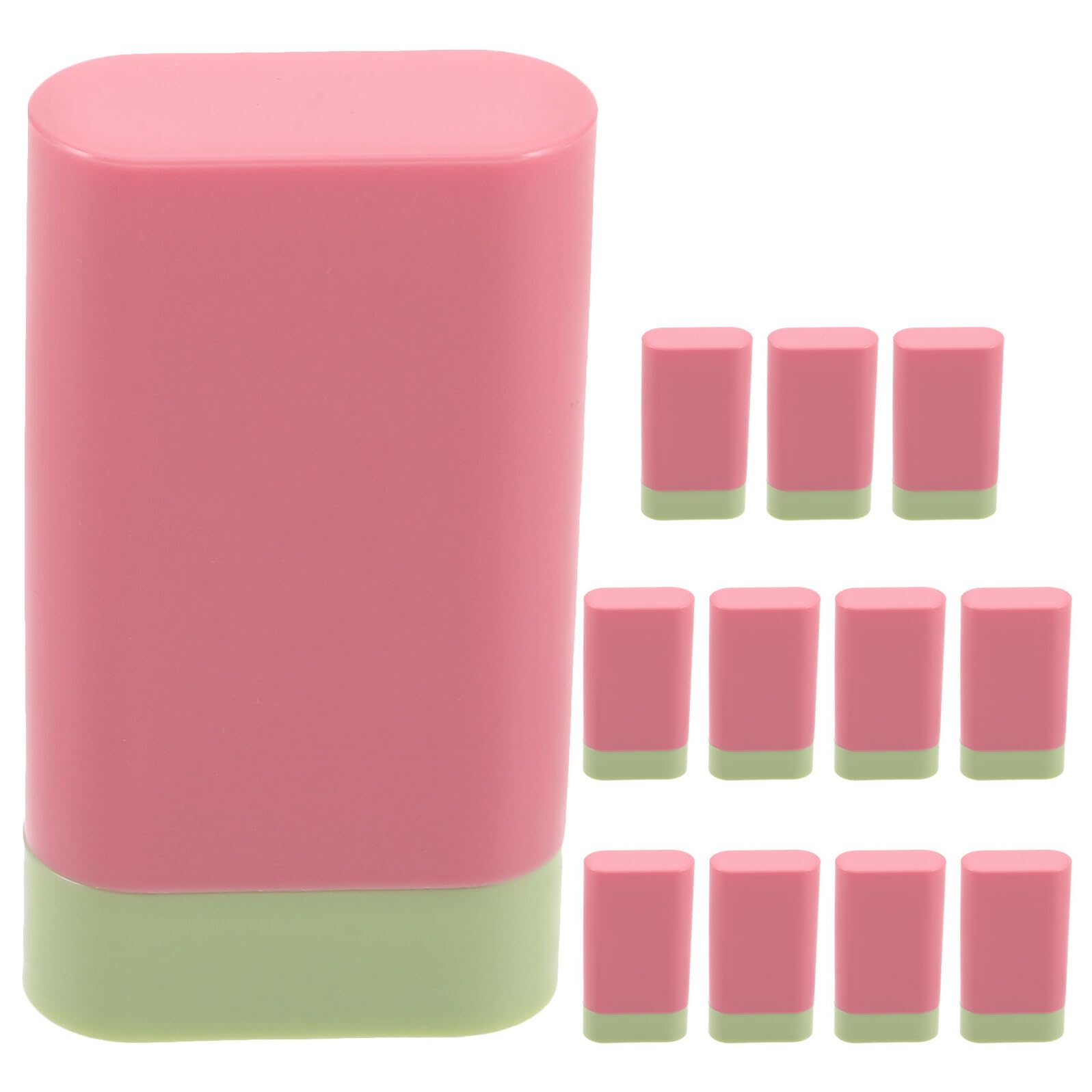 12 Tubetti Vuoti per Balsamo Stick da 20 G, Contenitori Ricaricabili in Plastica per Fard, Deodorante e Balsamo Corpo, per Viaggi e Uso Quotidiano