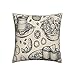 Federa per Cuscini Set Da 45x45 cm Muffin con anelli di tè e croissant Quadrate Soggiorno Decorative Copricuscini Casa Decorativi Federa per Divani Camera Letto