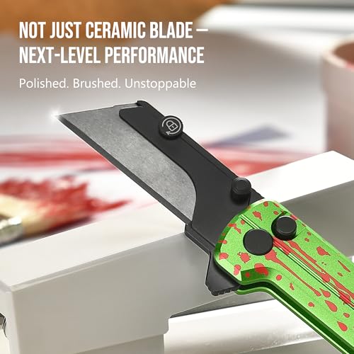 Image of OKNIFE U1 Ultra Pocket Folding Utility Knife, Ceramic Blade with Clip