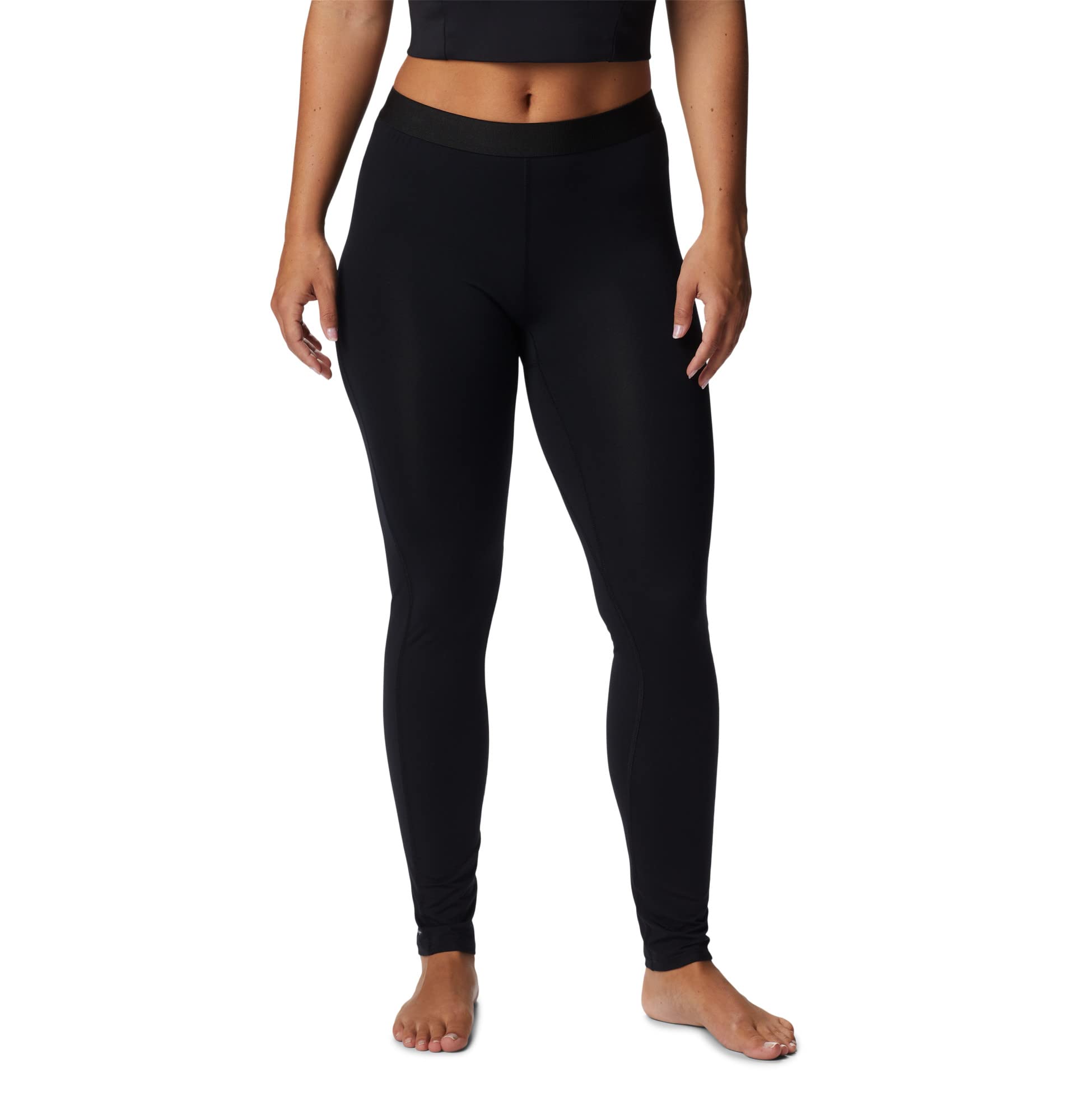 Columbia Women's Midweight Stretch Tight, Base Layer Bottom, Black, Small Regular