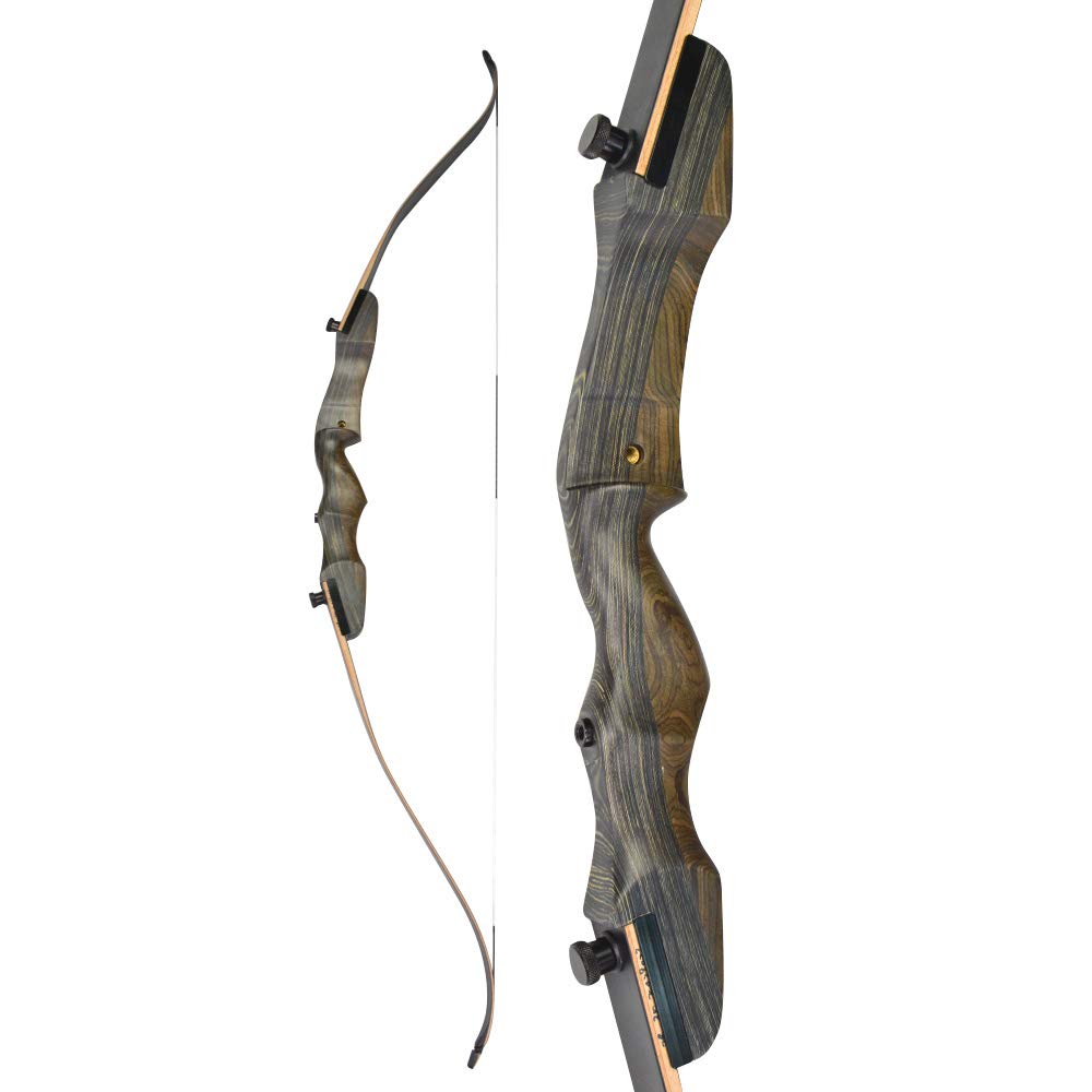 Arc Recourbé Pour Chasse Ou Cible - Main Droite - Puissance 25 Lbs - Longueur 68 Pouces - Marque Nika